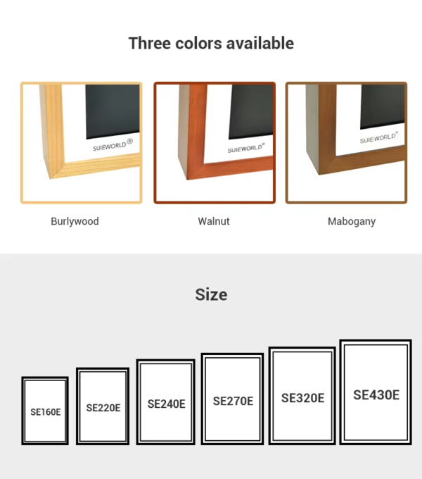 32'' Plug and Play Wooden Frame Adversting Digital Signage - Image 4